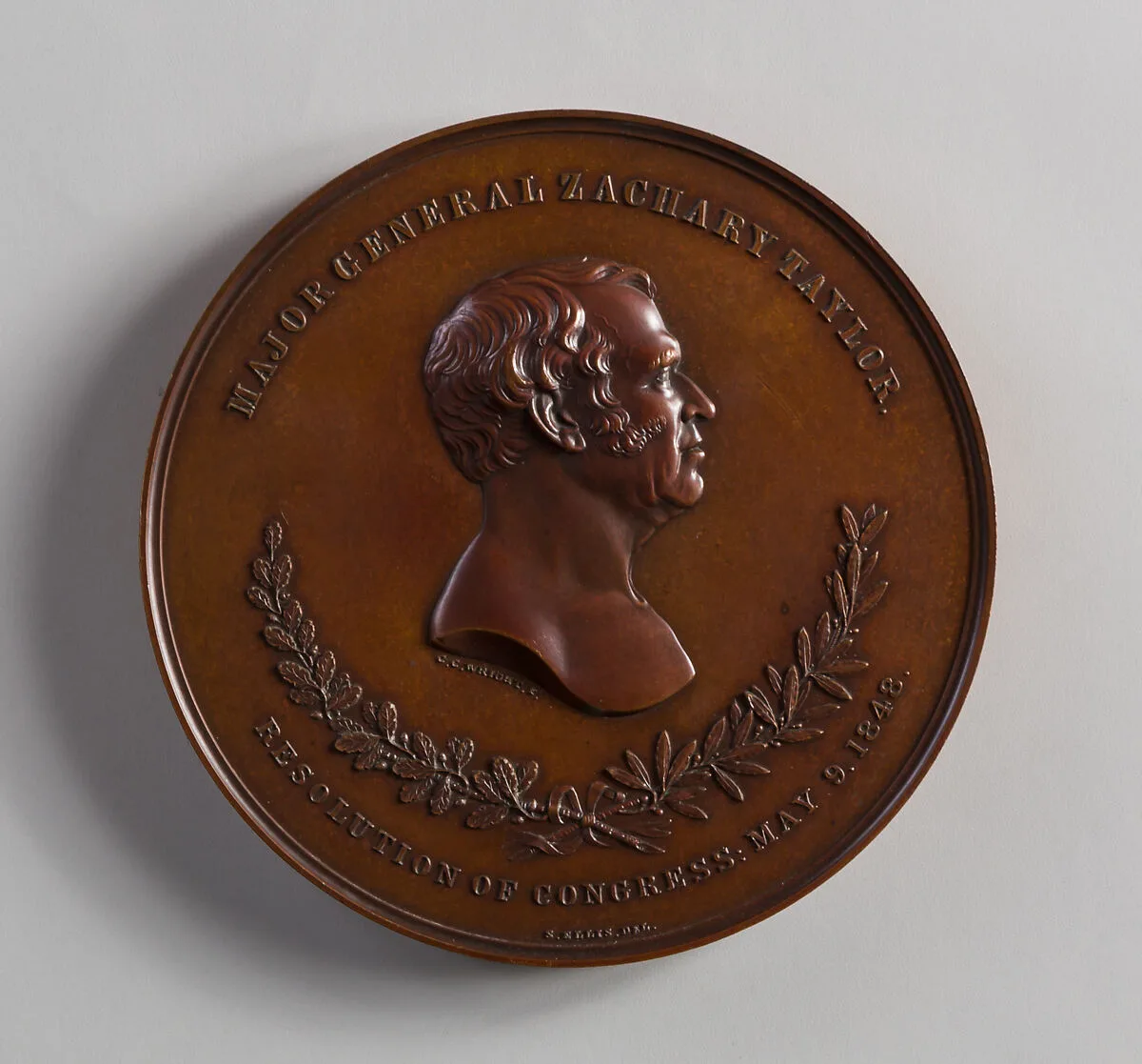 Medal of Major General Z. Taylor — Charles Cushing Wright