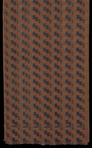 幾何模様ビロード帯|Obi with Geometric Patterns