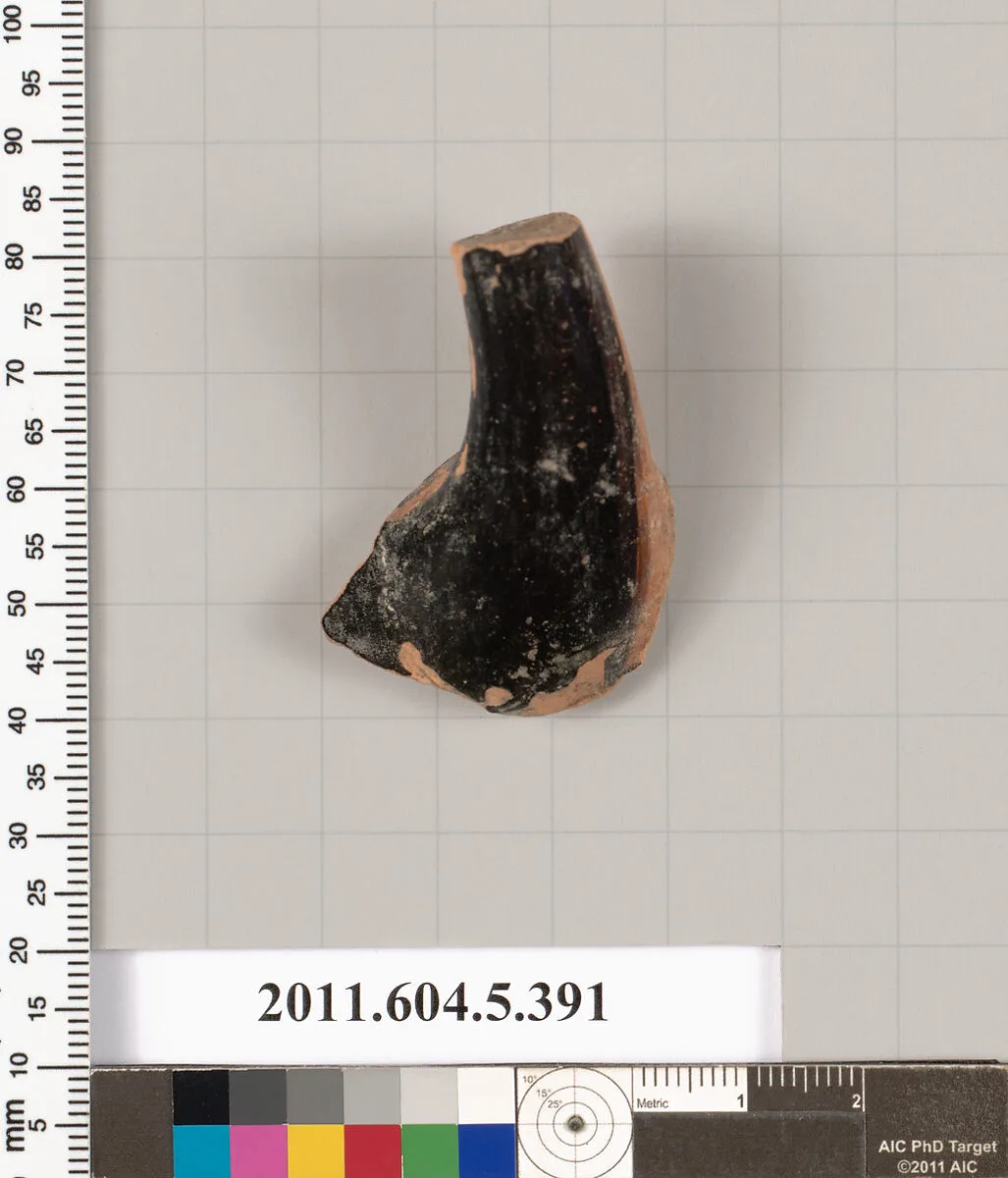 Terracotta fragment of a kylix (drinking cup) — Unknown