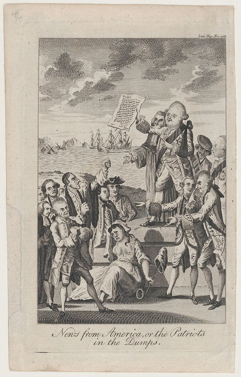 News from America, or the Patriots in the Dumps — Anonymous, British, 18th century