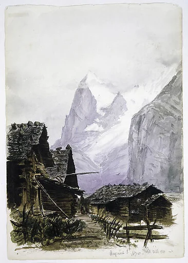 Eiger from Mürren (from "Splendid Mountain Watercolours" Sketchbook)