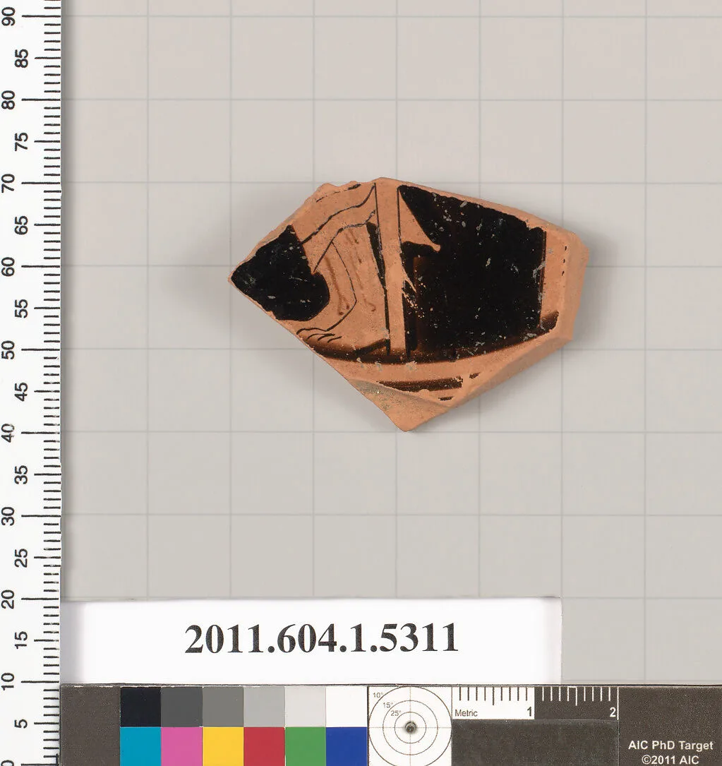 Terracotta fragment of a kylix (drinking cup) — Unknown