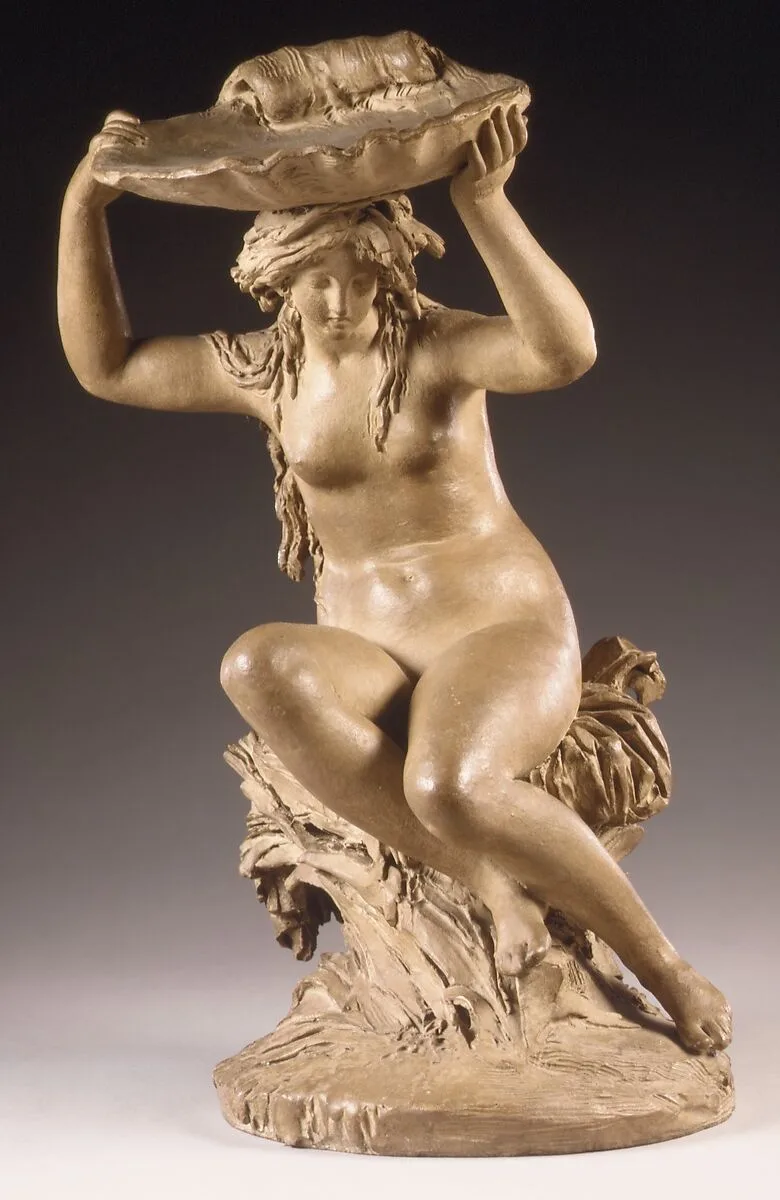 Naiad Supporting a Shell on her Head — Joseph-Charles Marin