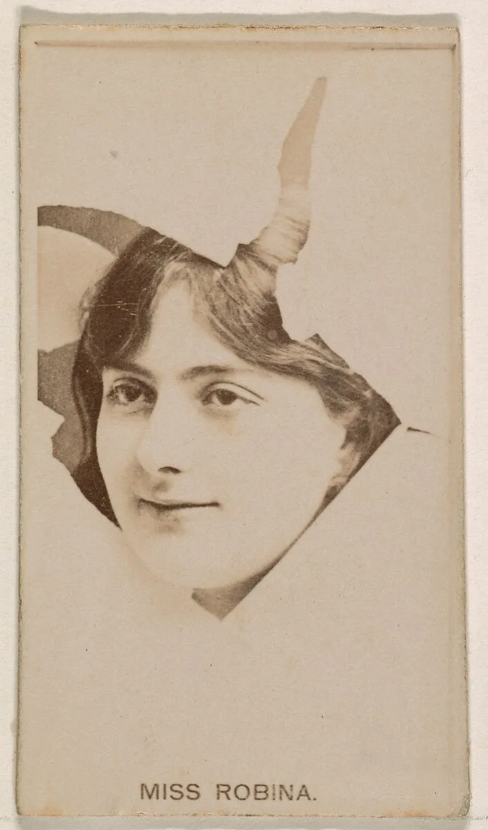 Miss Robina, from the Actresses series (N245) issued by Kinney Brothers to promote Sweet Caporal Cigarettes — Kinney Brothers Tobacco Company