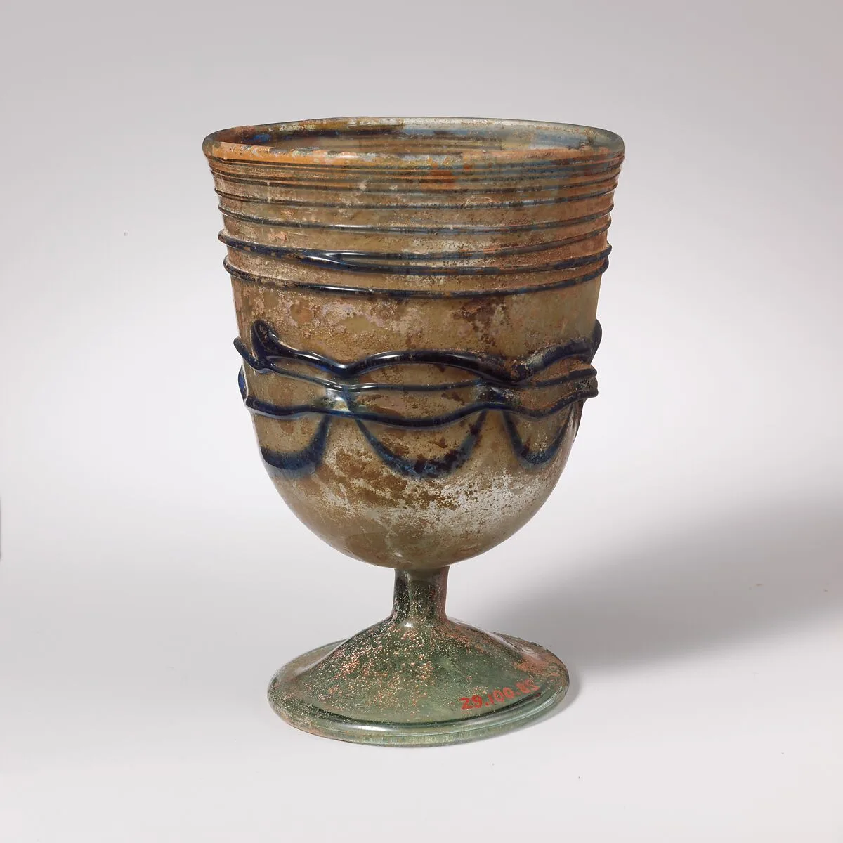 Glass stemmed cup — Unknown