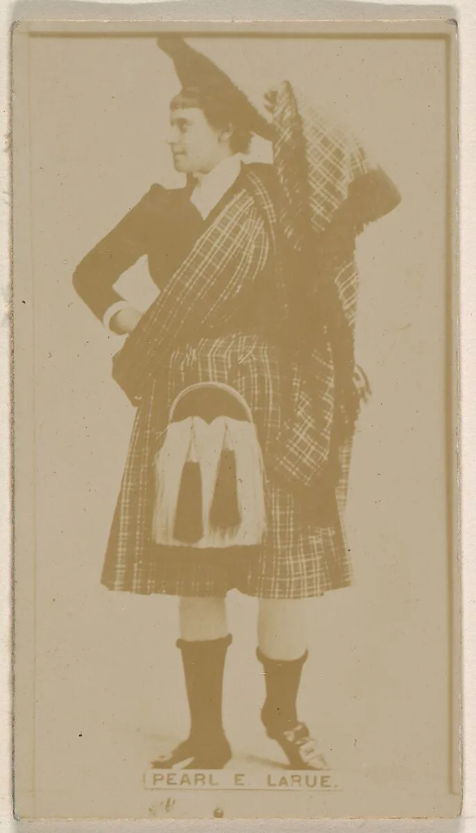 Pearl E. Larue, from the Actresses series (N245) issued by Kinney Brothers to promote Sweet Caporal Cigarettes — Kinney Brothers Tobacco Company