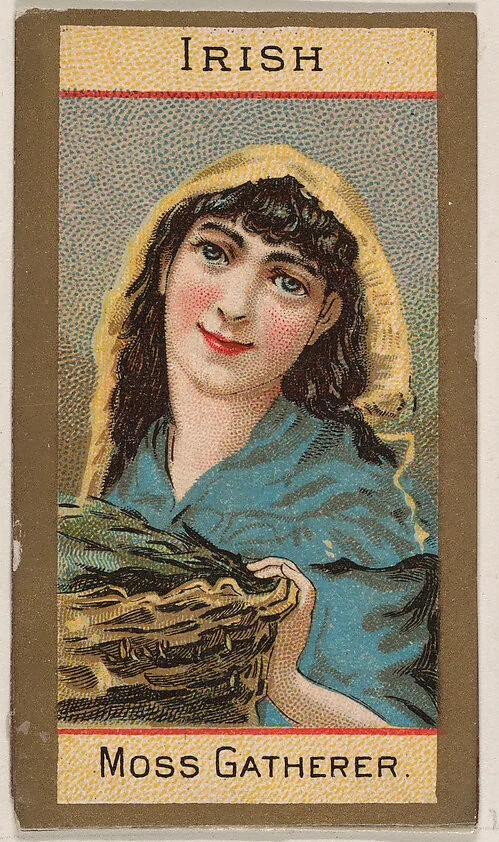 Irish, Moss Gatherer, from Types of Nationalities (N240) issued by Kinney Bros. — Kinney Brothers Tobacco Company