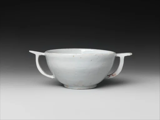 백자 두 귀 잔 조선|白磁兩耳盞 朝鮮|Wine cup with ear handles
