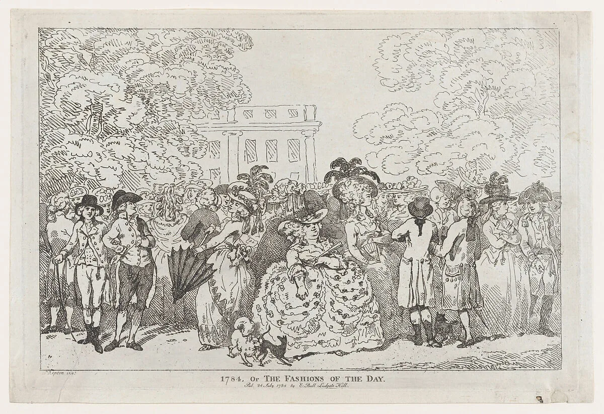 1784, or The Fashions of the Day — E. Bull|Humphry Repton|Thomas Rowlandson
