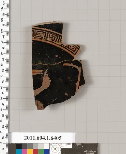 Terracotta fragment of a kylix (drinking cup)