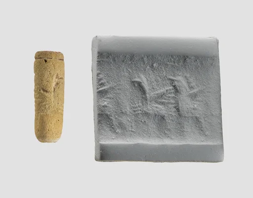 Cylinder seal with monsters or animals
