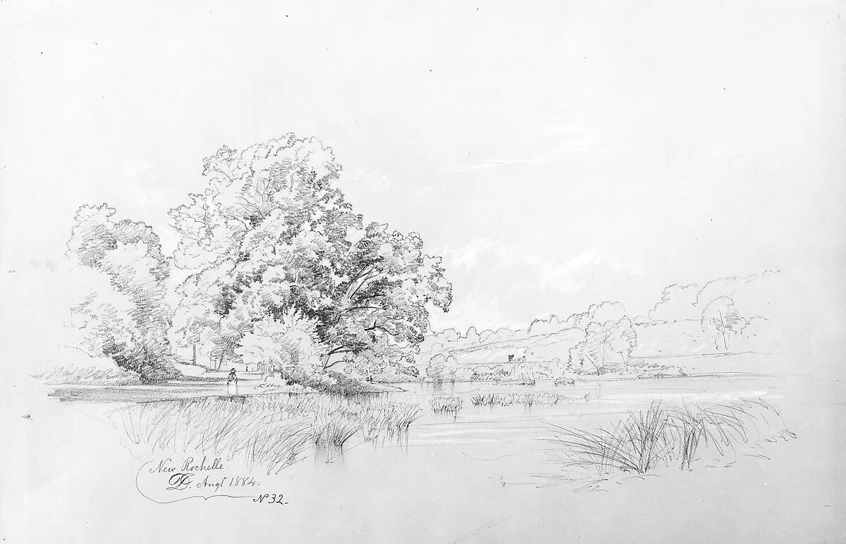 Landscape and Lagoon, New Rochelle — David Johnson