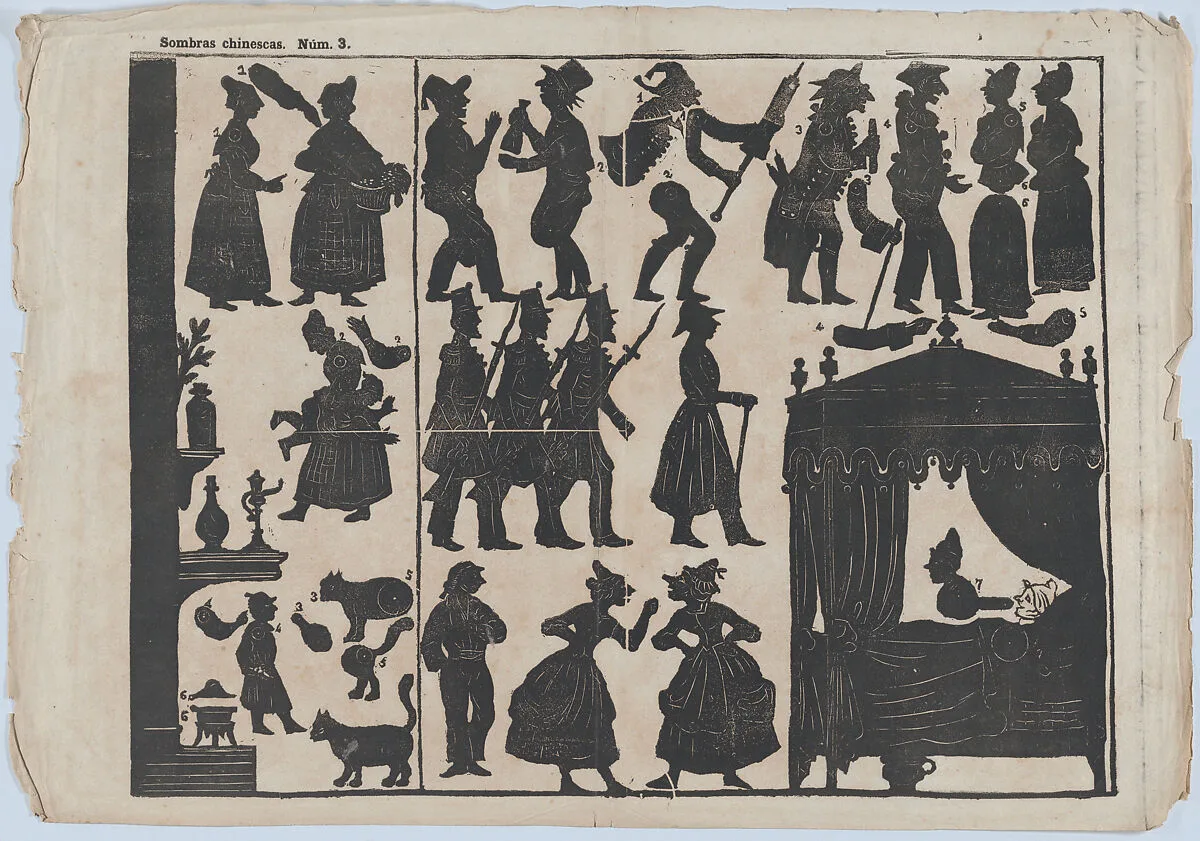 Sheet 3 of figures for Chinese shadow puppets — Juan Llorens