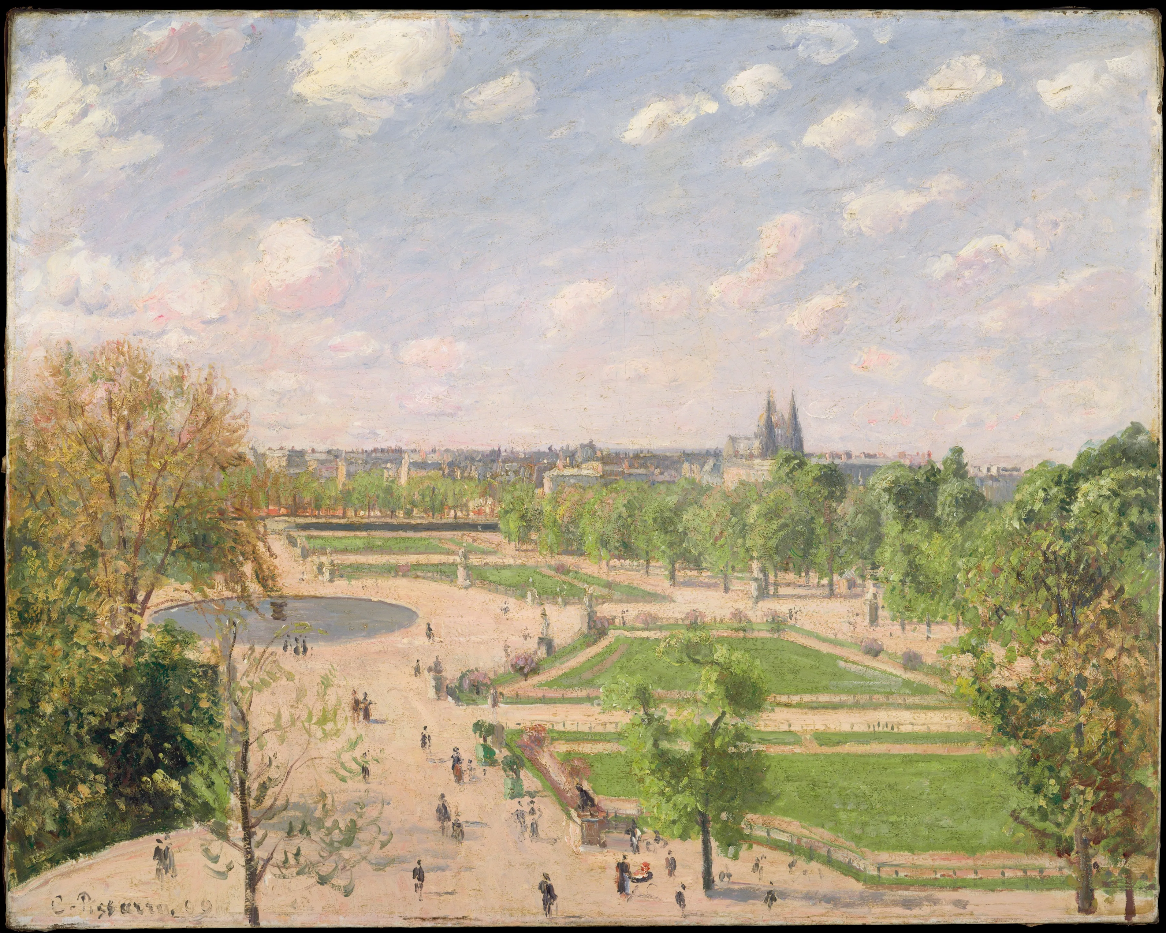 The Garden of the Tuileries on a Spring Morning — Camille Pissarro