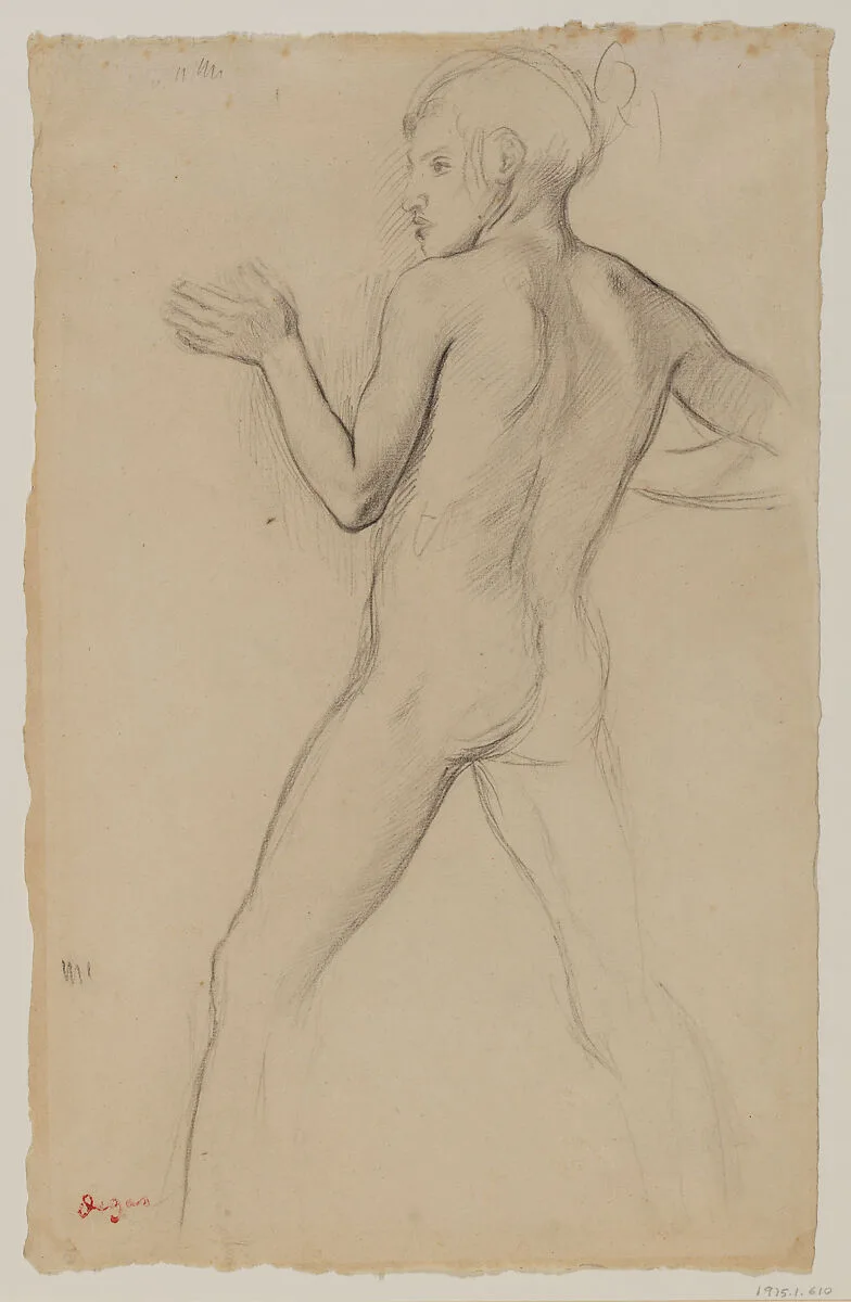 Youth in an Attitude of Defense — Edgar Degas