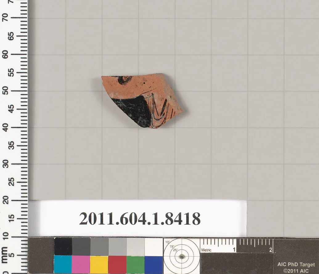 Terracotta fragment of a kylix (drinking cup) — Unknown