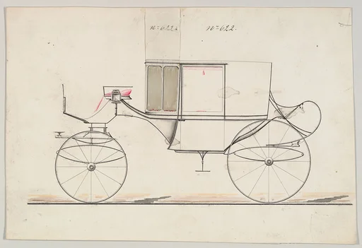 Design for Coupé, no. 622 ("Clarence on C Springs")