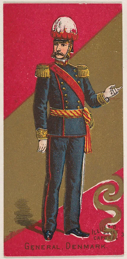 General, Denmark, from the Military Series (N224) issued by Kinney Tobacco Company to promote Sweet Caporal Cigarettes — Kinney Brothers Tobacco Company