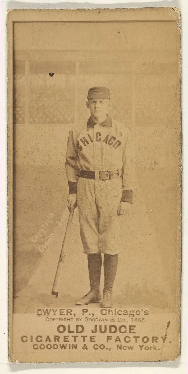 Dwyer, Pitcher, from the Old Judge series (N172) for Old Judge Cigarettes — Goodwin & Company