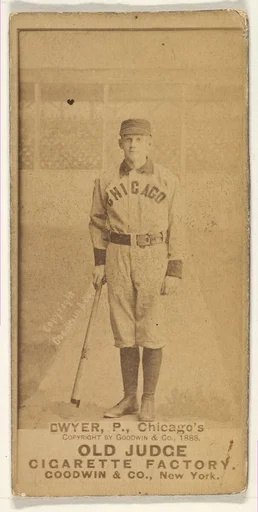 Dwyer, Pitcher, from the Old Judge series (N172) for Old Judge Cigarettes