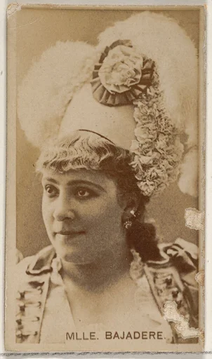 Mlle. Bajadere, from the Actors and Actresses series (N45, Type 8) for Virginia Brights Cigarettes