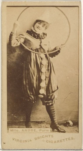 Mlle. Andre, Paris, from the Actors and Actresses series (N45, Type 1) for Virginia Brights Cigarettes