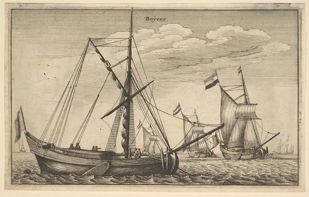 Boÿers (Dutch Cargo Ship) — Wenceslaus Hollar