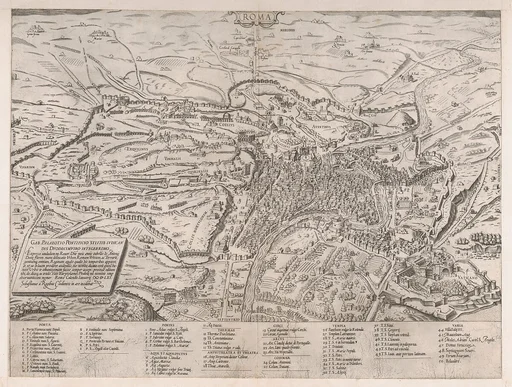 Speculum Romanae Magnificentiae: View of Rome from the North