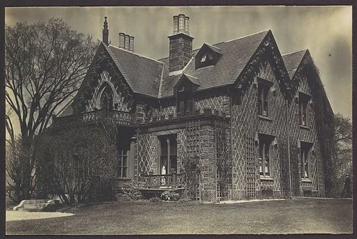 [Victorian Architecture: Gingerbread Style Stone House, Swampscott, Massachusetts]