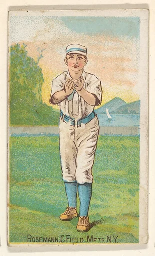 Rosemann, Center Field, Mets, New York, from the Gold Coin series (N284) for Gold Coin Chewing Tobacco