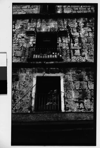 [Woman and Child at Balcony, Havana]
