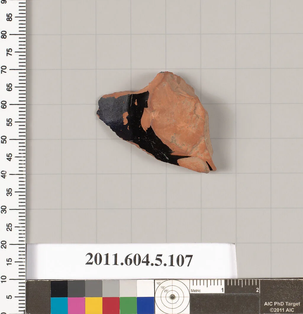 Terracotta fragment of a stemless kylix (drinking cup)? — Unknown