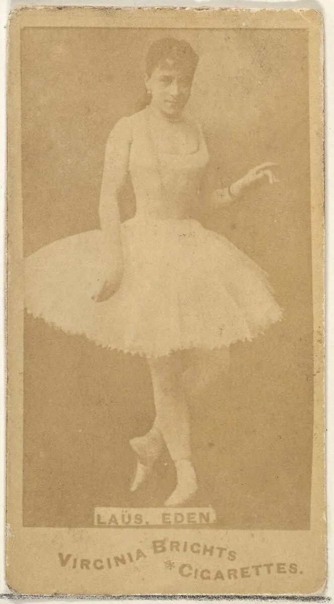 Laus, Eden, from the Actors and Actresses series (N45, Type 1) for Virginia Brights Cigarettes — Allen & Ginter