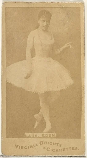 Laus, Eden, from the Actors and Actresses series (N45, Type 1) for Virginia Brights Cigarettes