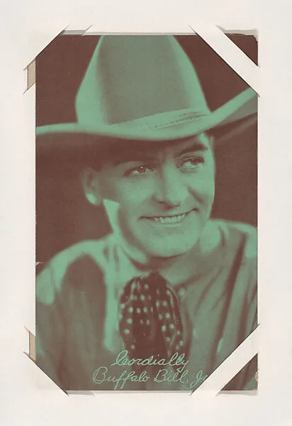 Buffalo Bill, Jr. from Western Stars or Scenes Exhibit Cards series (W412) — Unknown