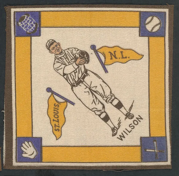 Owen Wilson, St. Louis, National League from Baseball Players Felt Blanket series (B18) — Unknown