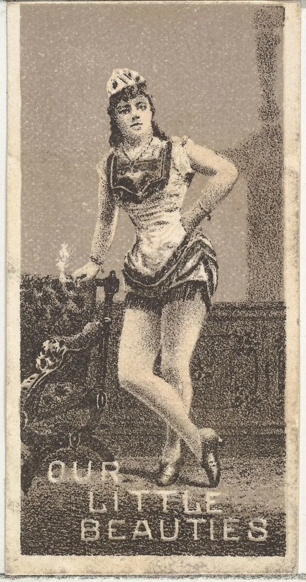 From the Actresses series (N57) promoting Our Little Beauties Cigarettes for Allen & Ginter brand tobacco products — Allen & Ginter|A. Hoen & Co.