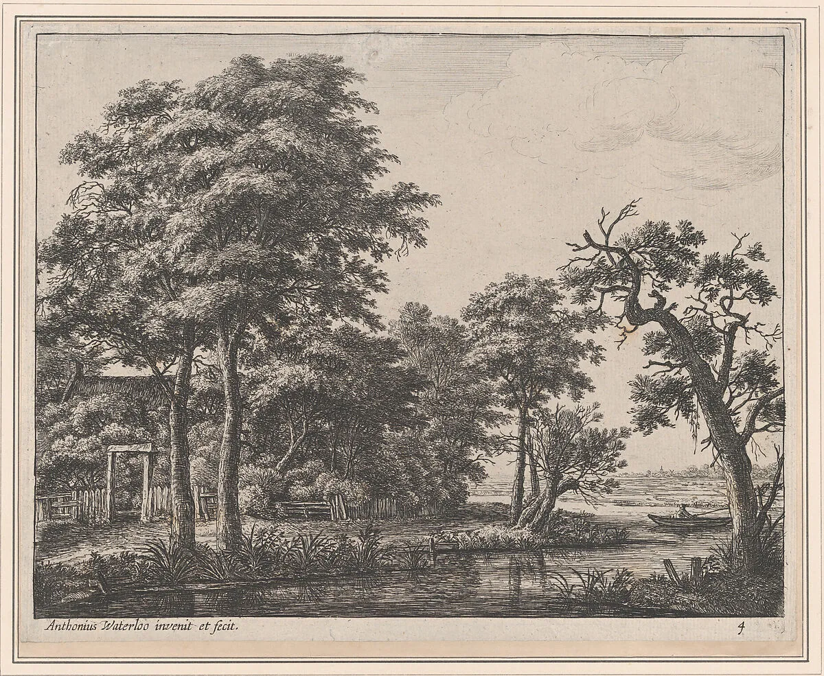 A Farmhouse Beside the Water — Anthonie Waterloo