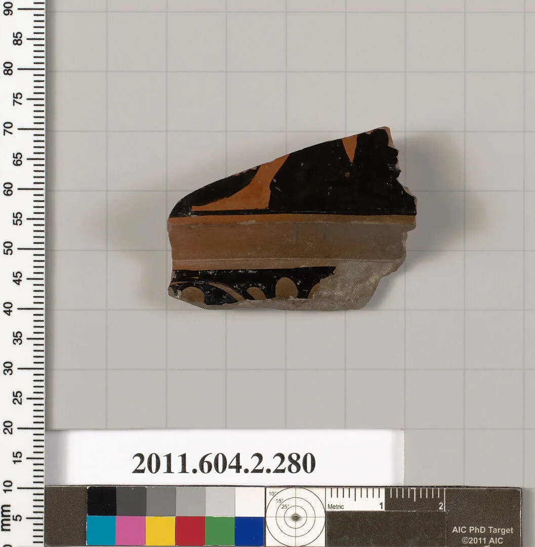 Terracotta fragment of a volute-krater (bowl for mixing wine and water) — Unknown