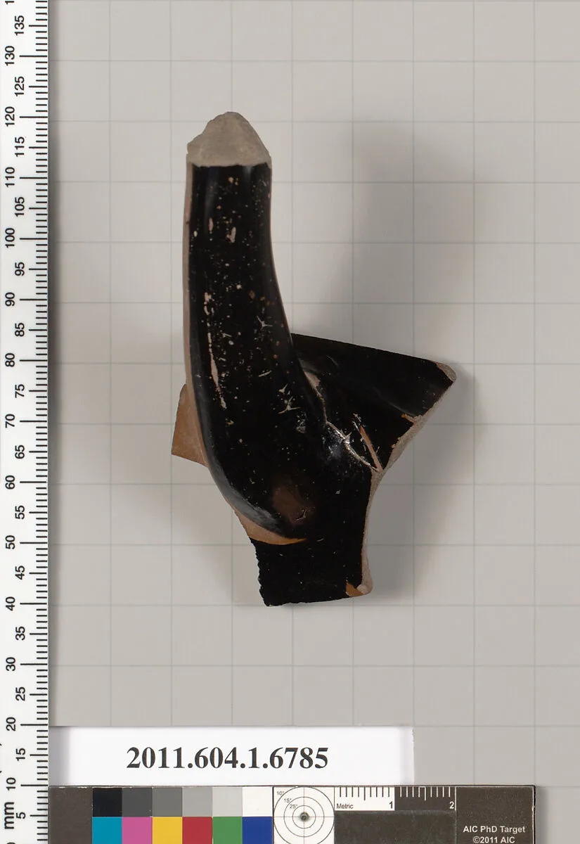 Terracotta fragment of a kylix (drinking cup) — Unknown