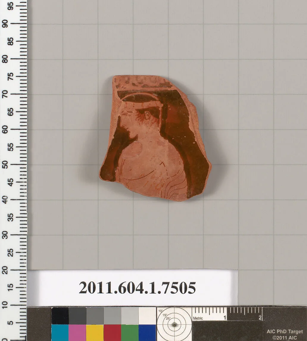 Terracotta rim fragment of a kylix (drinking cup) — Unknown