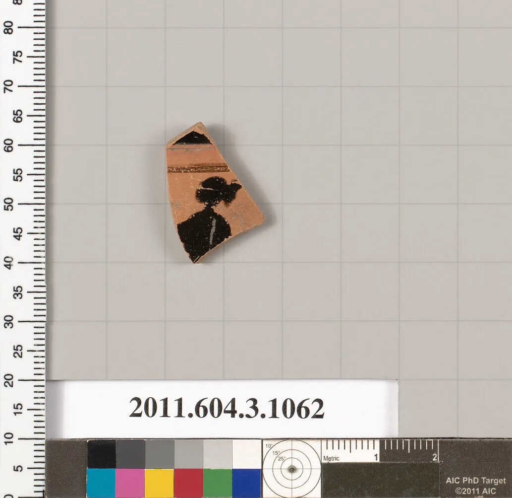 Terracotta fragment of a mastoid (drinking cup with narrow base) — Unknown
