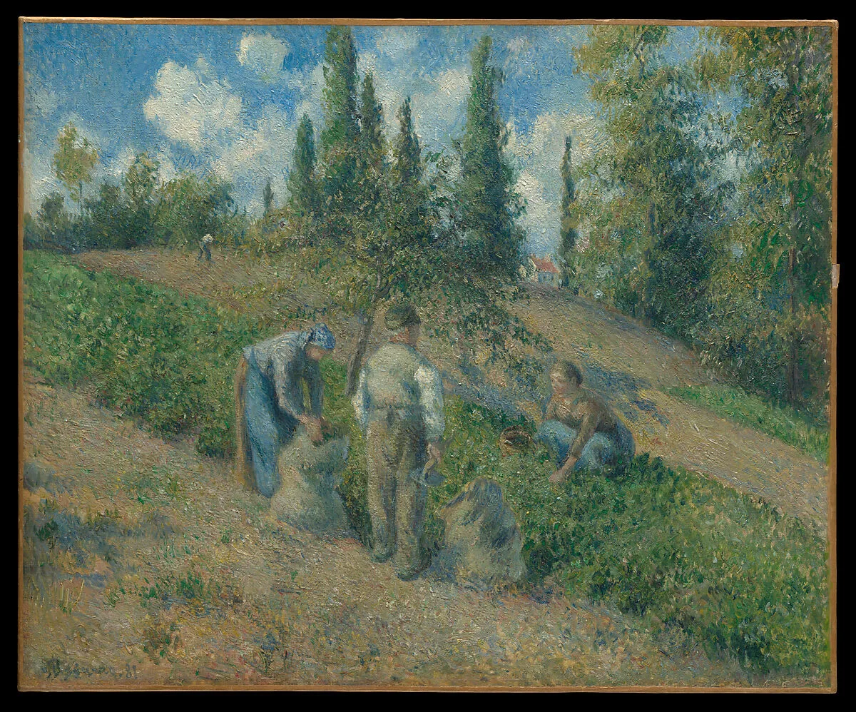 The Harvest, Pontoise (La Récolte, Pontoise) — Camille Pissarro