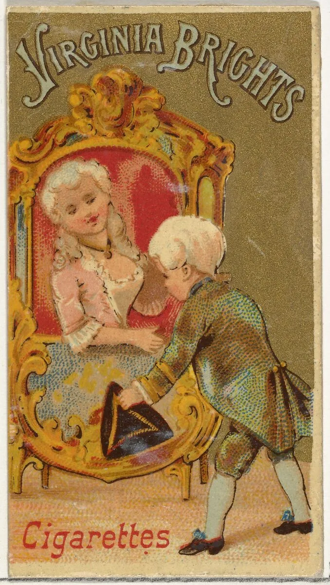 From the Girls and Children series (N64) promoting Virginia Brights Cigarettes for Allen & Ginter brand tobacco products — Allen & Ginter