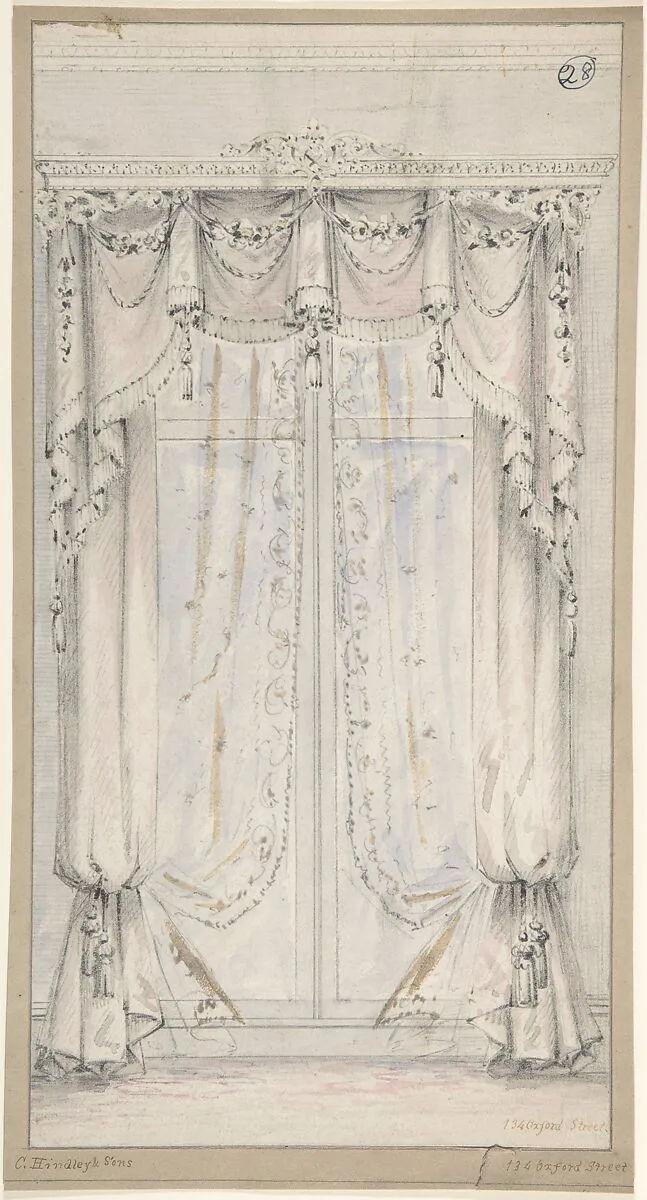 Design for Curtains — Charles Hindley and Sons