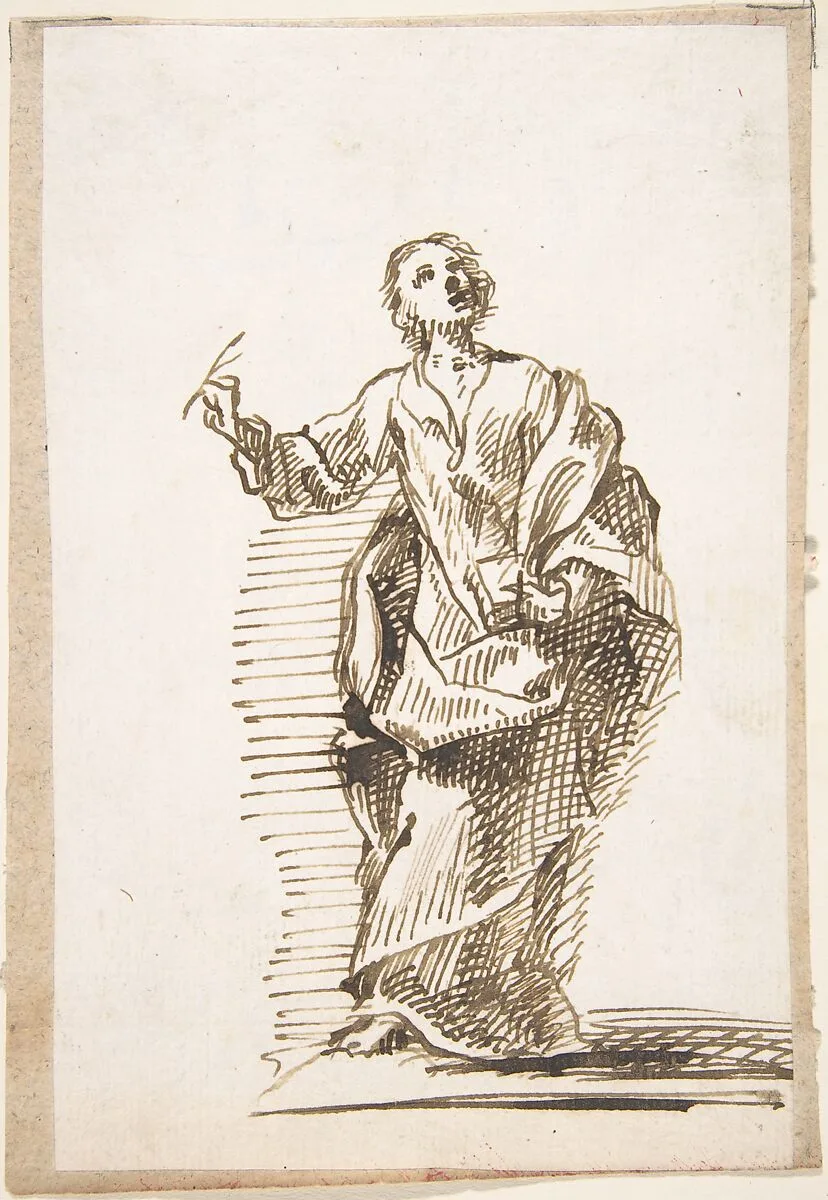 Standing Male Figure — Pedro Duque Cornejo|Anonymous, Spanish, School of Seville, 17th century