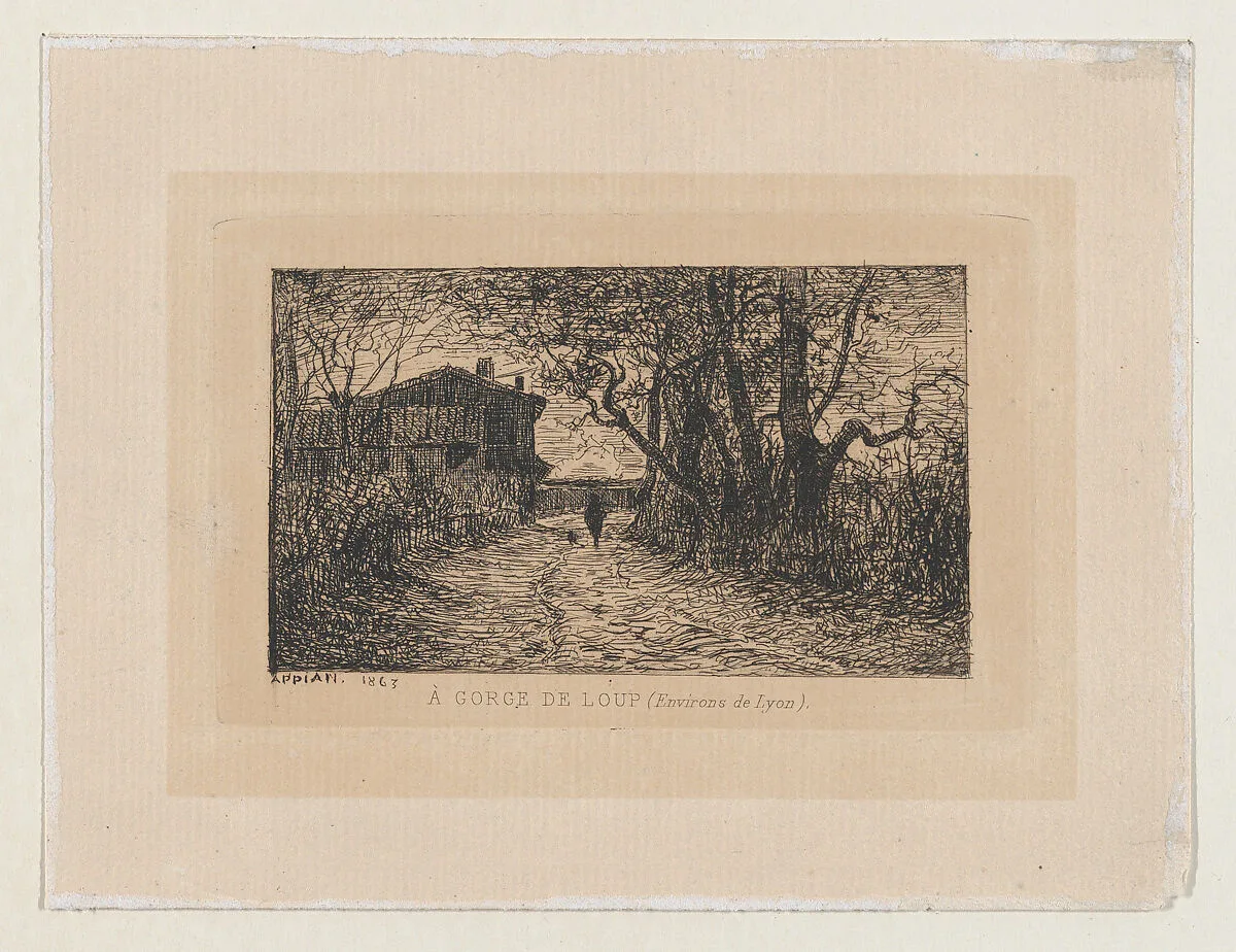 At the Gorge of Loup (Near Lyon) — Adolphe Appian