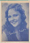 Barbara Kent from Wild Colors Autographed Strip Cards (W623) — Unknown