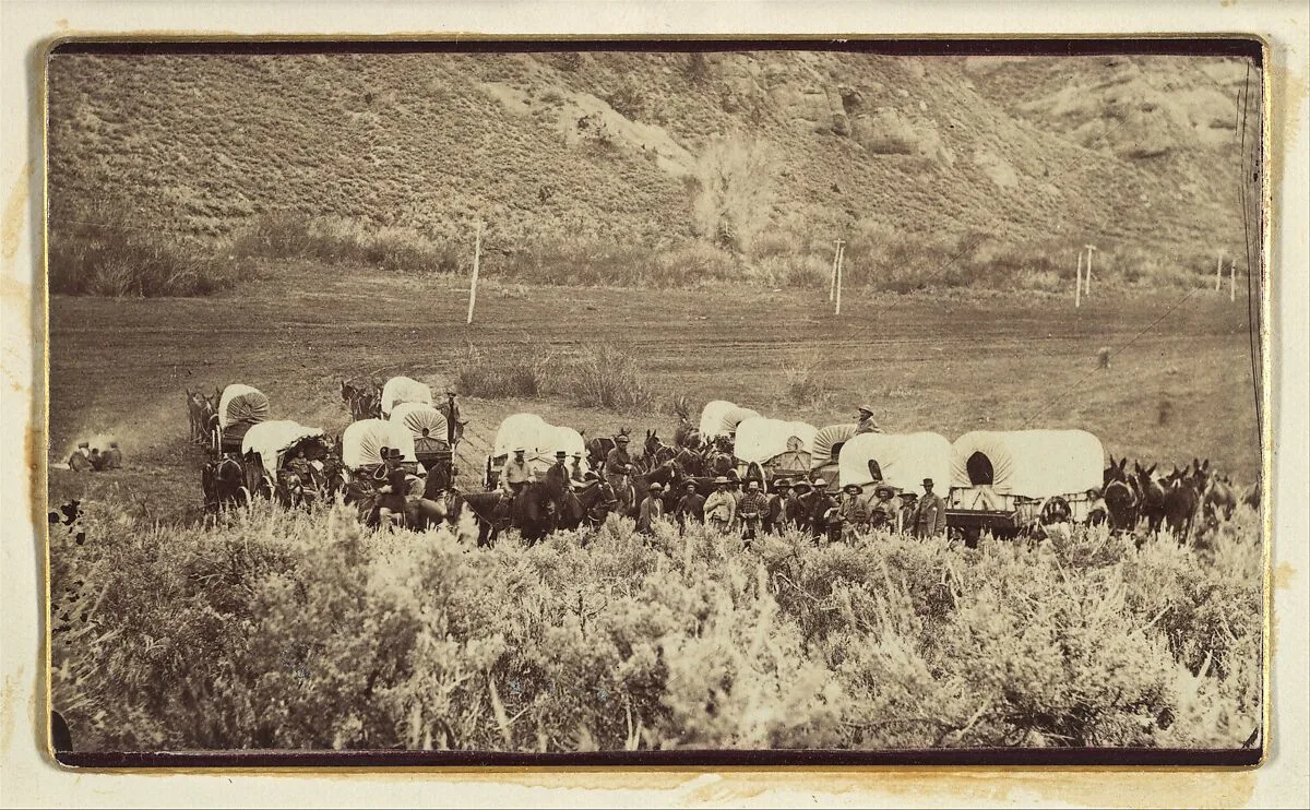 Mormon Emigrant Train, Echo Canyon — Charles William Carter