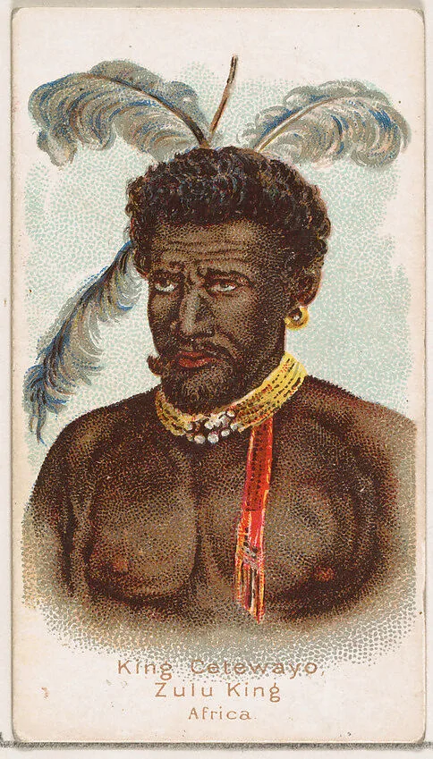 King Cetewayo, Zulu King, Africa, from the Savage and Semi-Barbarous Chiefs and Rulers series (N189) issued by Wm. S. Kimball & Co. — William S. Kimball & Company